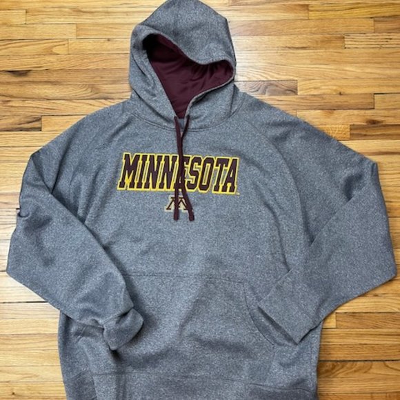 Univ. Of Minnesota Gophers Heather Gray Hoody - Picture 3 of 5